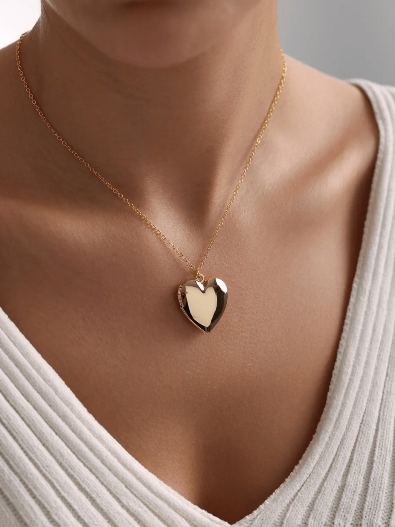 Custom Personalized Photo Heart Pendant Necklace